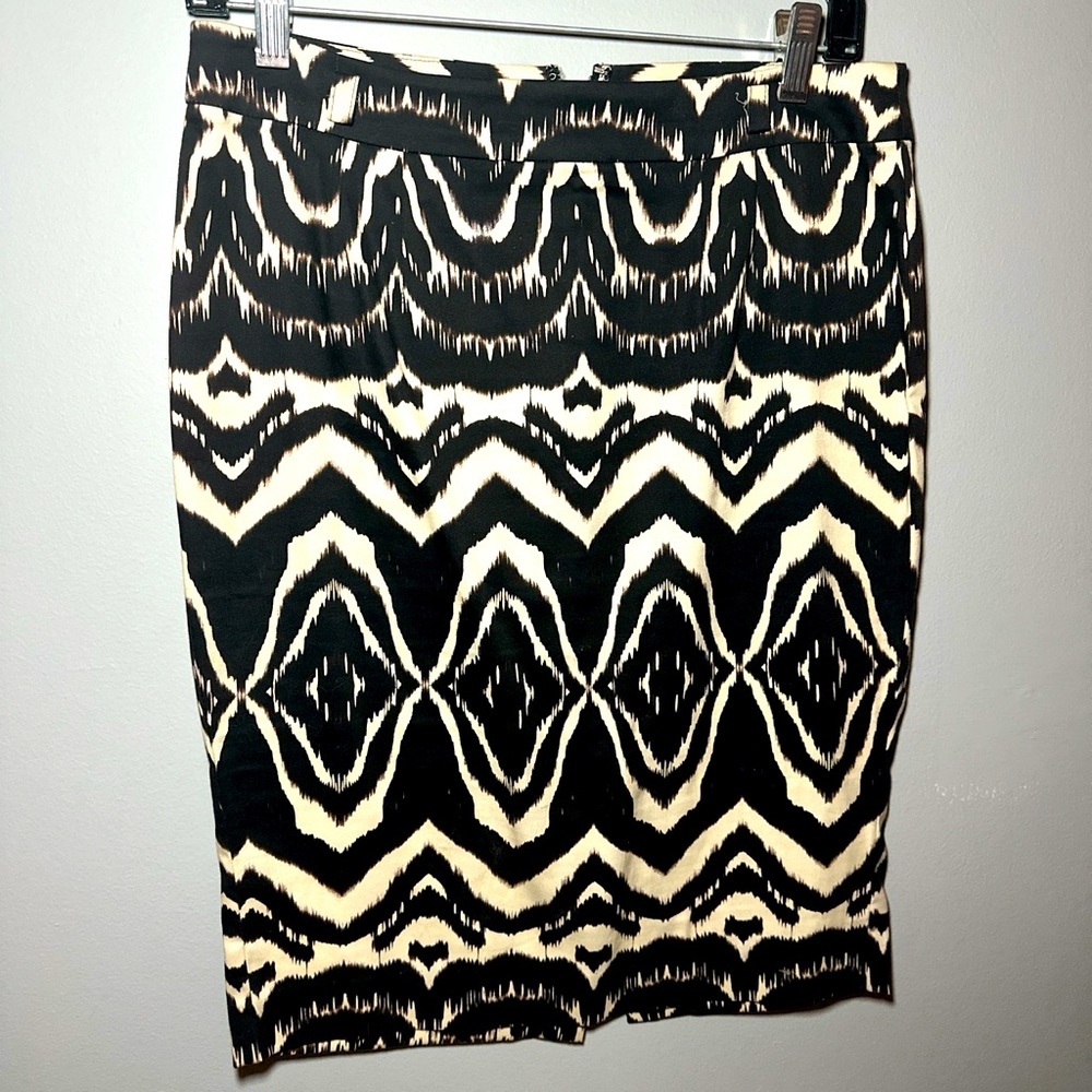 Vintage Printed Pencil Skirt